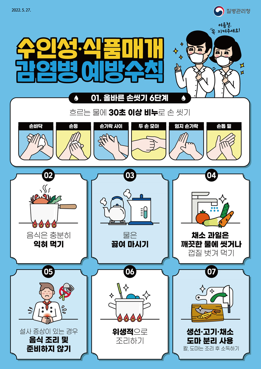 나주시, 여름철 수인성·식품매개감염병 예방수칙 준수 당부