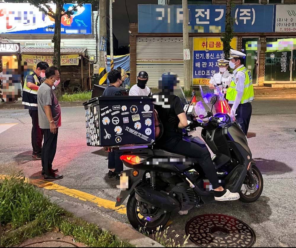 광주 광산구, 이륜차·자동차 불법행위 합동단속