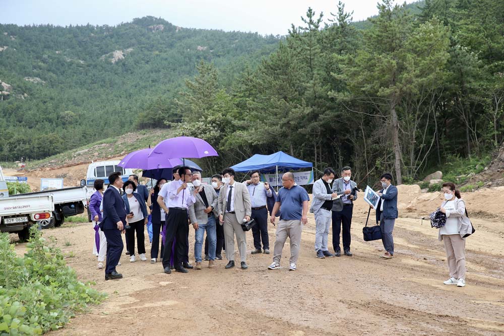 신안군, 김문수 전남도의원 신안군 식수전용저수지 시설 사업 현장 방문