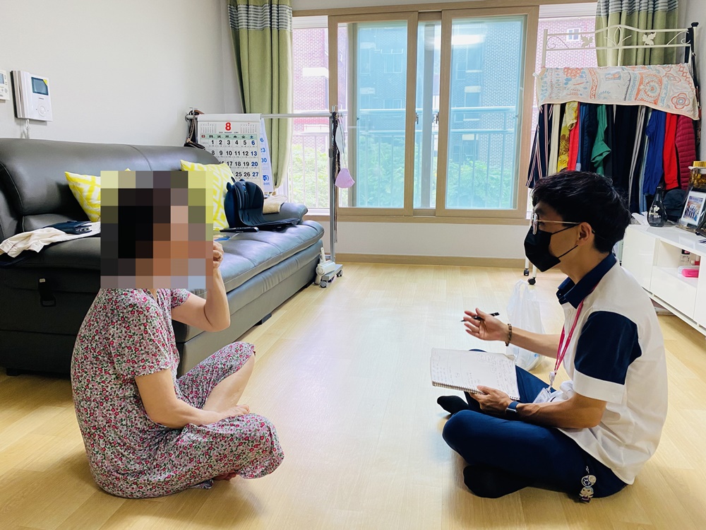 동두천 중앙동, 주택 화재 피해 사례관리 종결 가구 특별 방문
