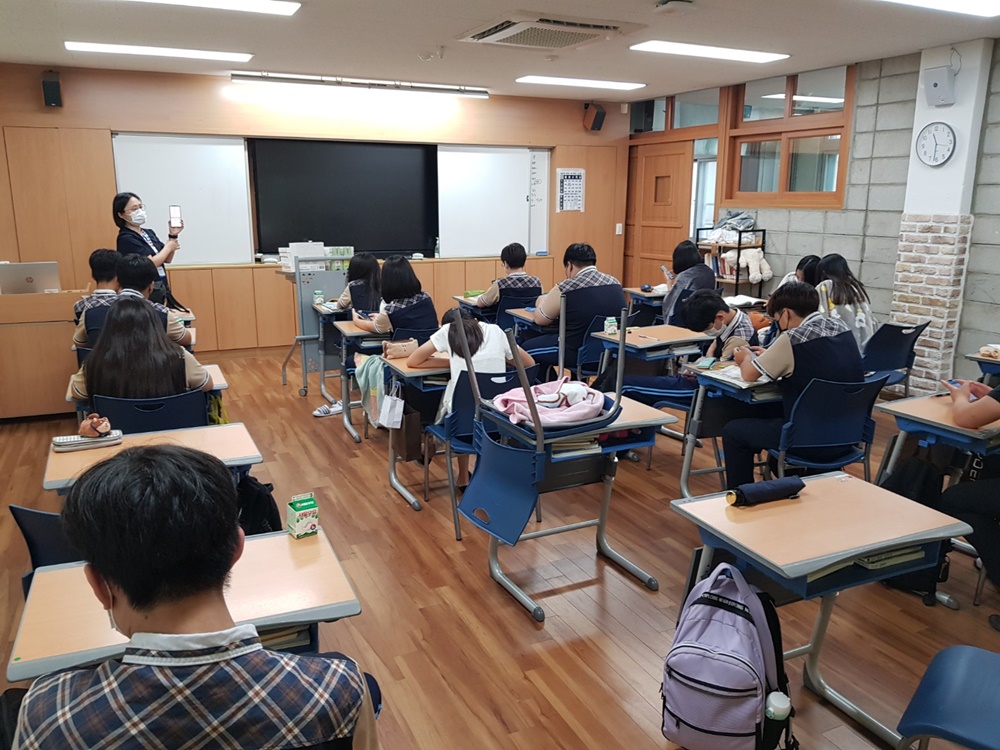 청도군, 모계중학교 아동청소년 모바일 헬스케어 참여