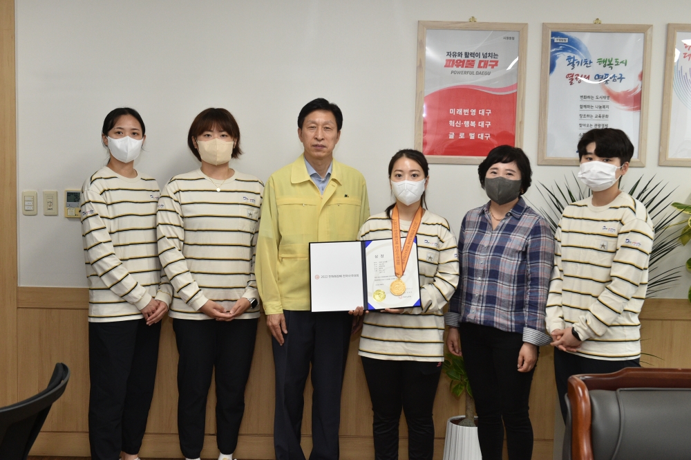 대구 남구청 사격팀 봉다예 선수, 2022 한화회장배 전국사격대회 1위!