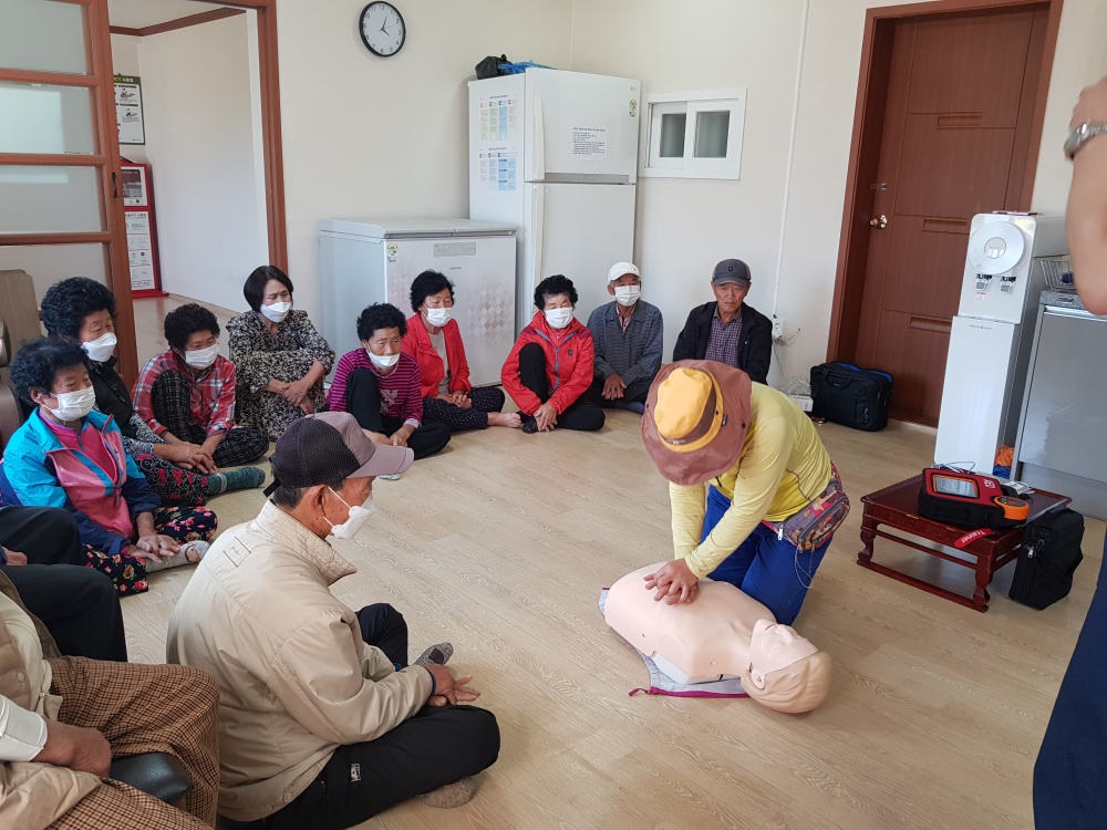 담양군, 마을 경로당 순회 심폐소생술 교육 실시