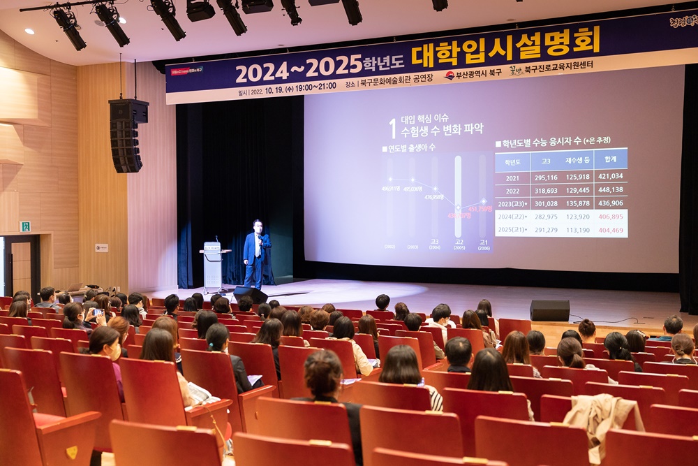 부산 북구, ‘2024~2025학년도 대입설명회’ 성공적으로 끝나