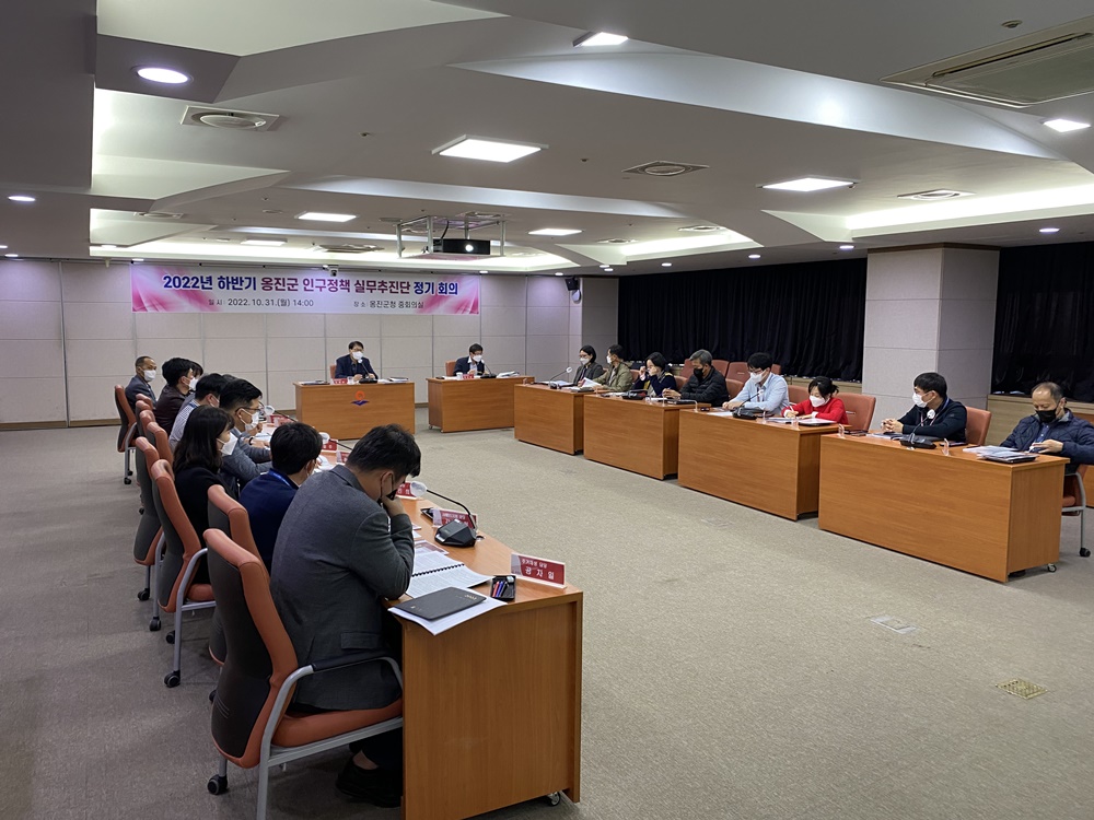 옹진군, 인구정책 실무추진단 정기회의 개최