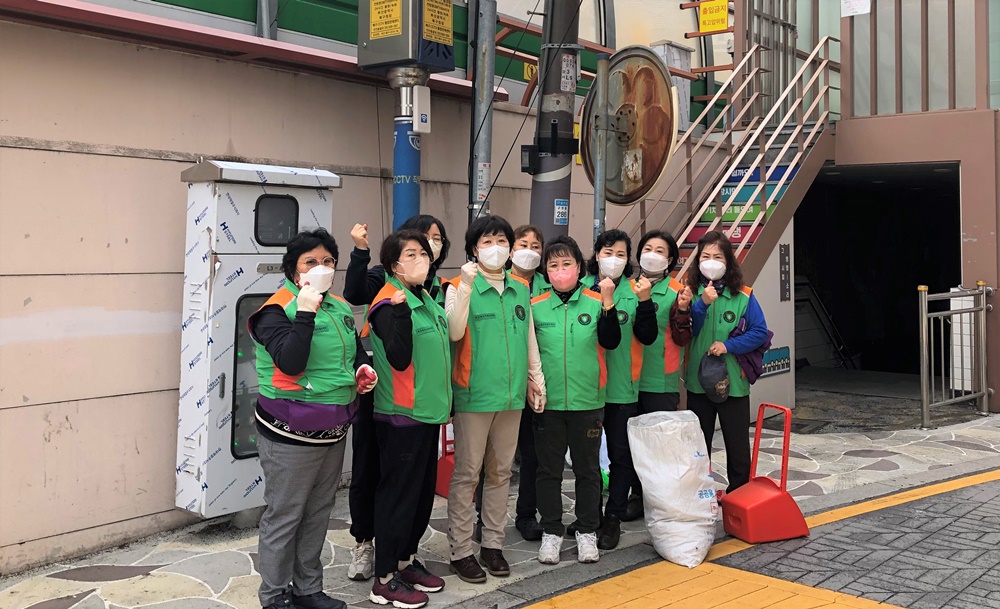부산 북구 구포1동 자율방재단, 도시환경정비 활동 펼쳐