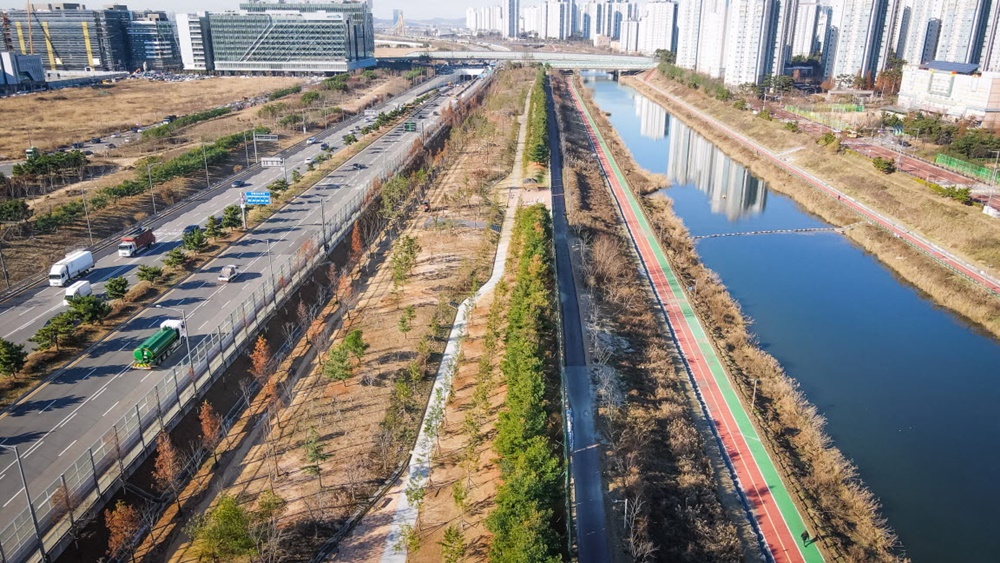 인천 서구, 심곡천에 ‘미세먼지 차단 숲’ 조성