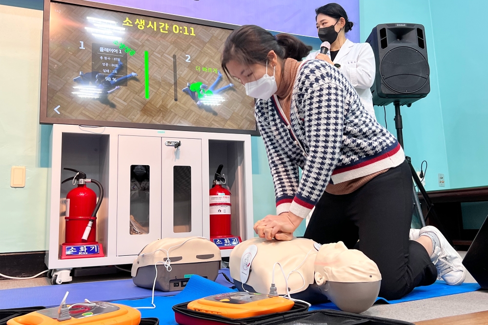 광산구, 외국인주민 새해 첫 활동은 '응급처치법' 체험 위주 실습