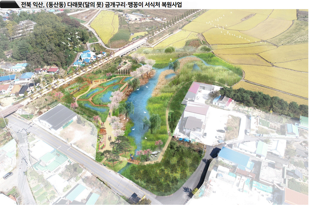 익산시, 멸종위기종 생태습지 ‘동산동 다래못’ 복원