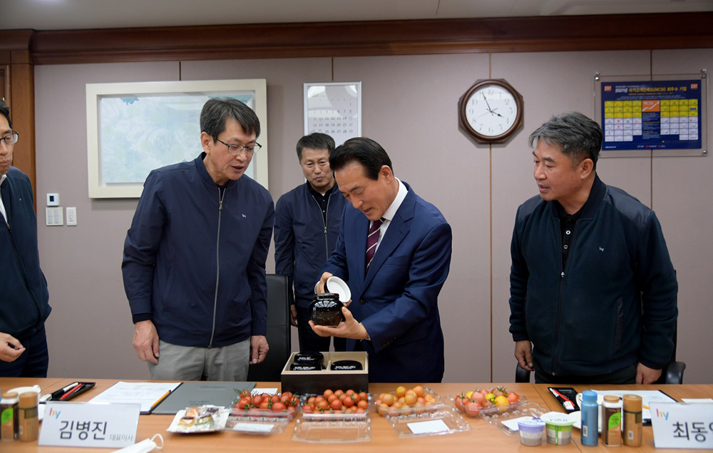 백성현 논산시장, 논산 농특산물 판로 개척에 박차 ‘전국으로! 세계로!’