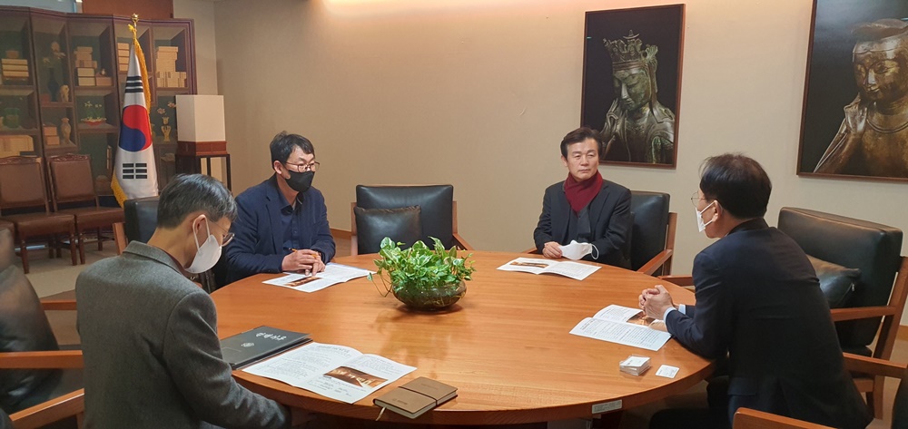 조규일 진주시장, 국립중앙박물관장에 ‘한국 채색화의 흐름2’ 협조 요청