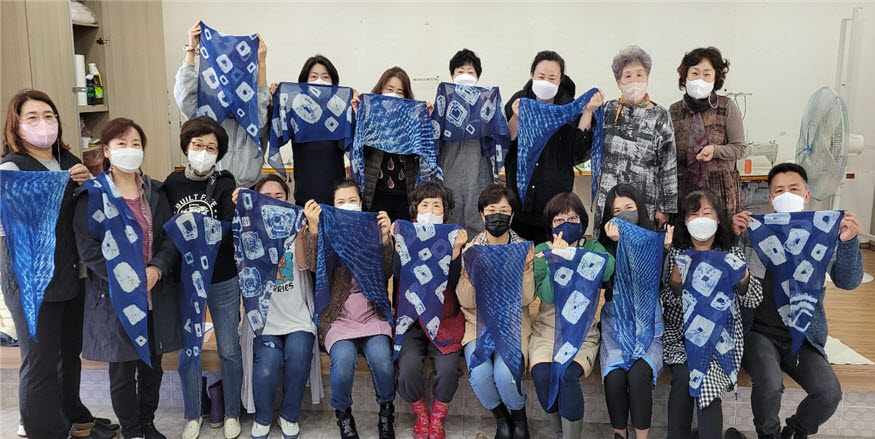 기장군농업기술센터 천연염색과 규방공예교육 실시