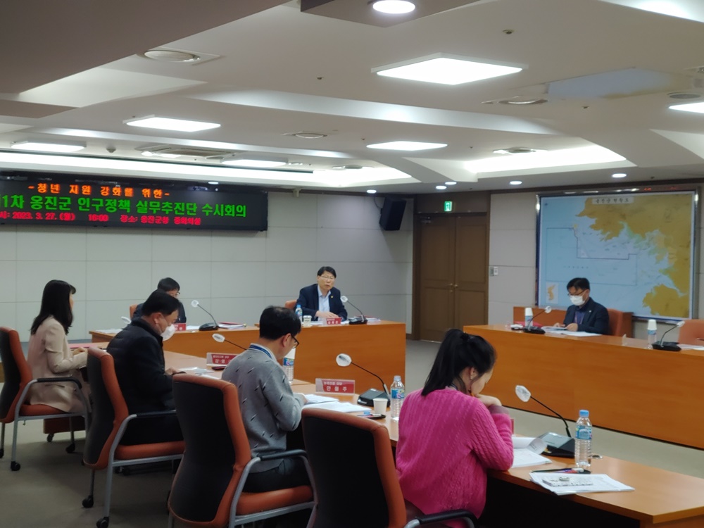 '옹진군 인구정책 실무추진단 수시회의’ 진행