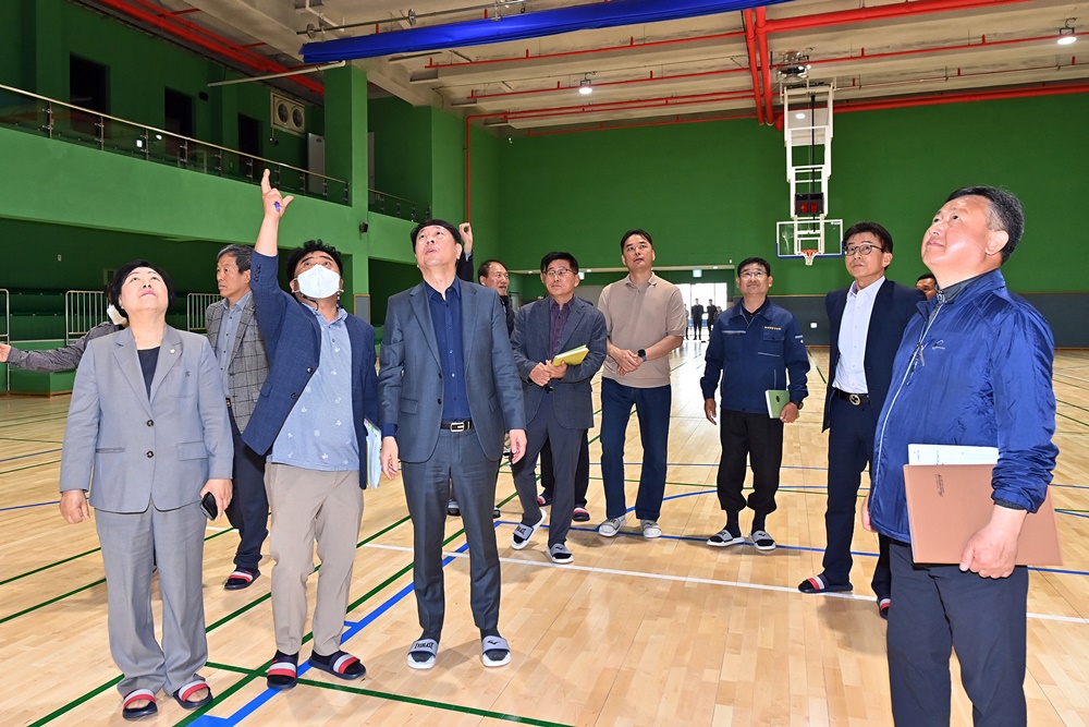 인천 부평구청장, 부평남부체육센터 현장방문