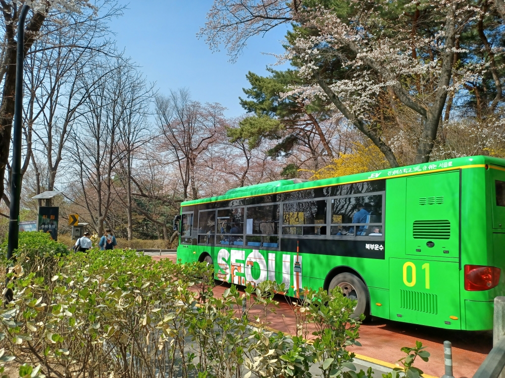 서울시, 주말 남산공원 순환버스 8001번 4월 8일(토)부터 운행