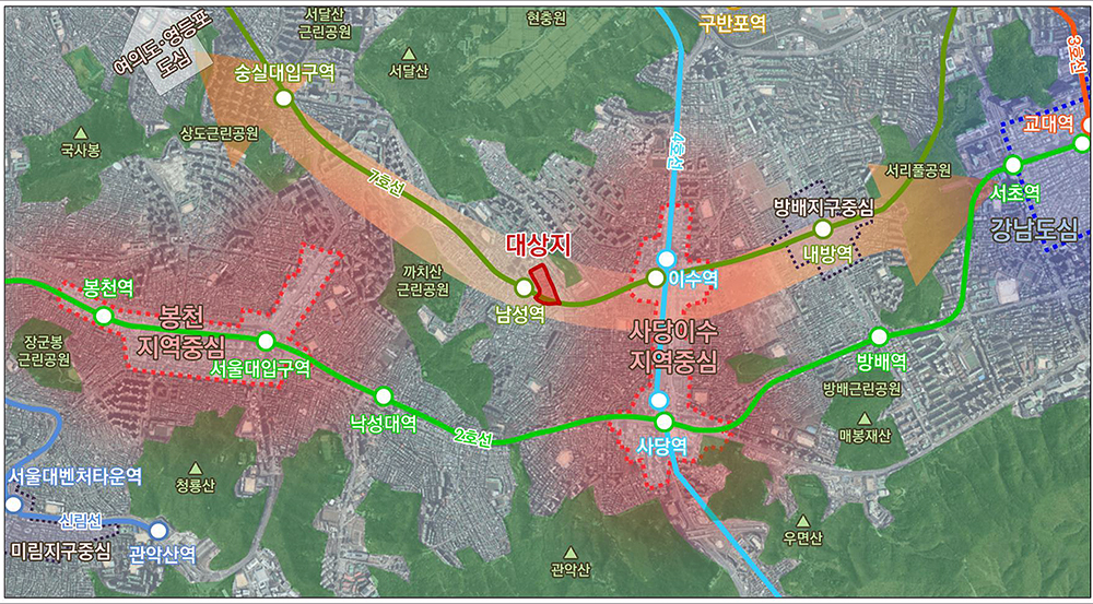 동작구, 남성역세권 일대 '역세권 활성화 사업대상지' 선정