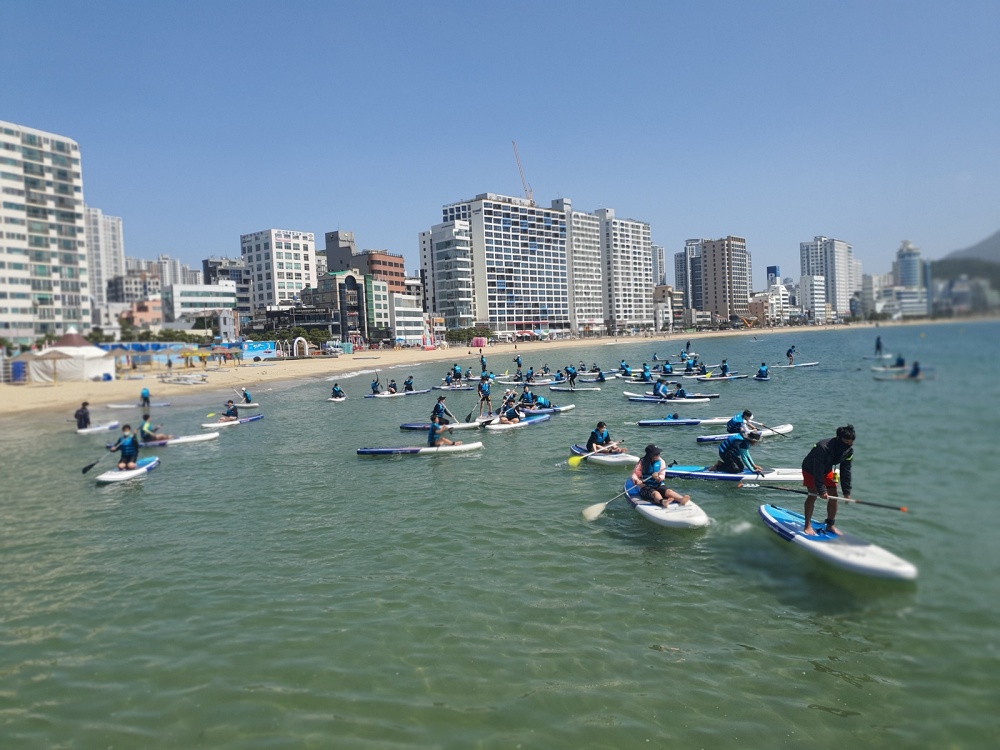 수영구 초․중학교, 해양레포츠 SUP 체험 실시