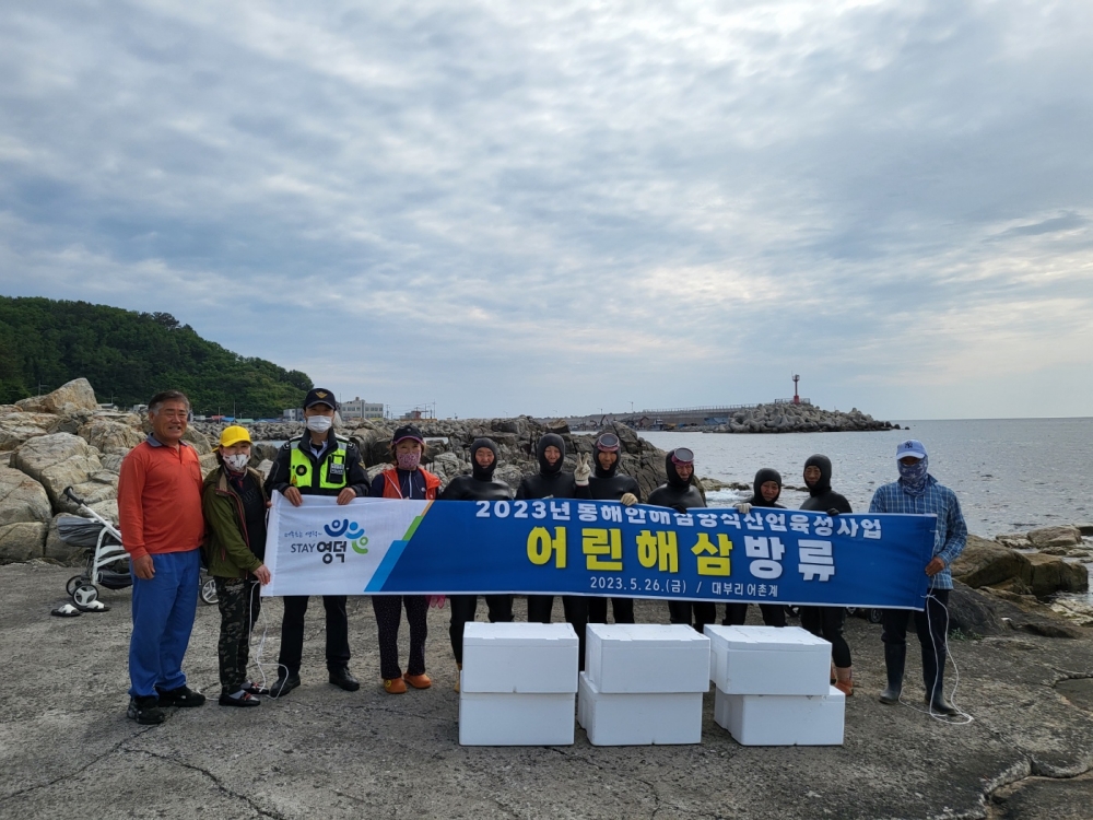 영덕군, 어린 전복 28만 미・어린 해삼 33만 5,000미 방류