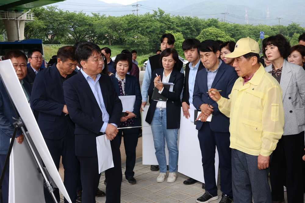 양산시, 황산가든페스티벌 현장 점검 실시