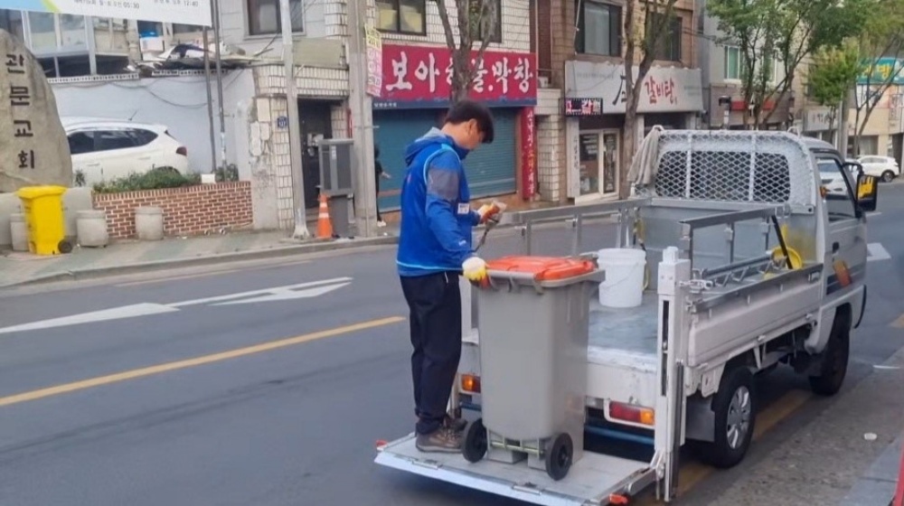 대구 남구, '리프트 설치' 음식물쓰레기 수거차량 시범운영 실시