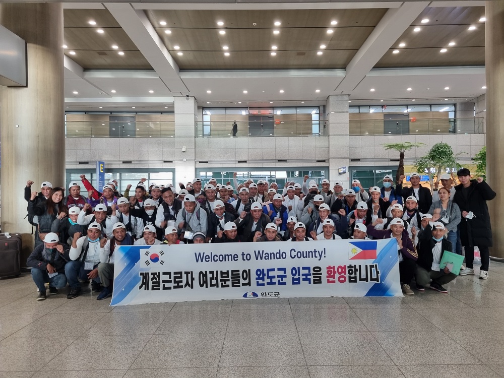 완도군, 하반기 외국인 계절근로자 ‘도내 가장 많은 인원 배정’