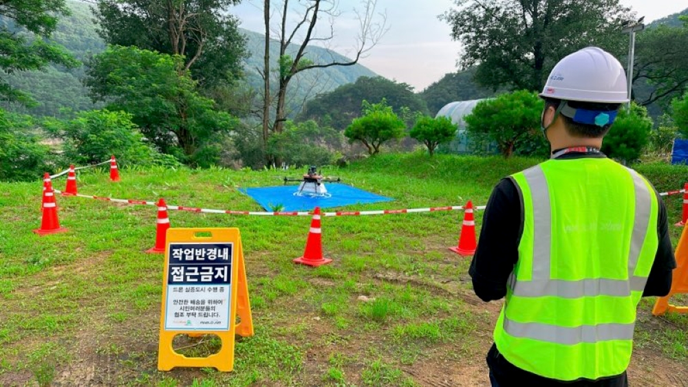영월군, '드론 배송 서비스' 무료로 본격 운영 나선다