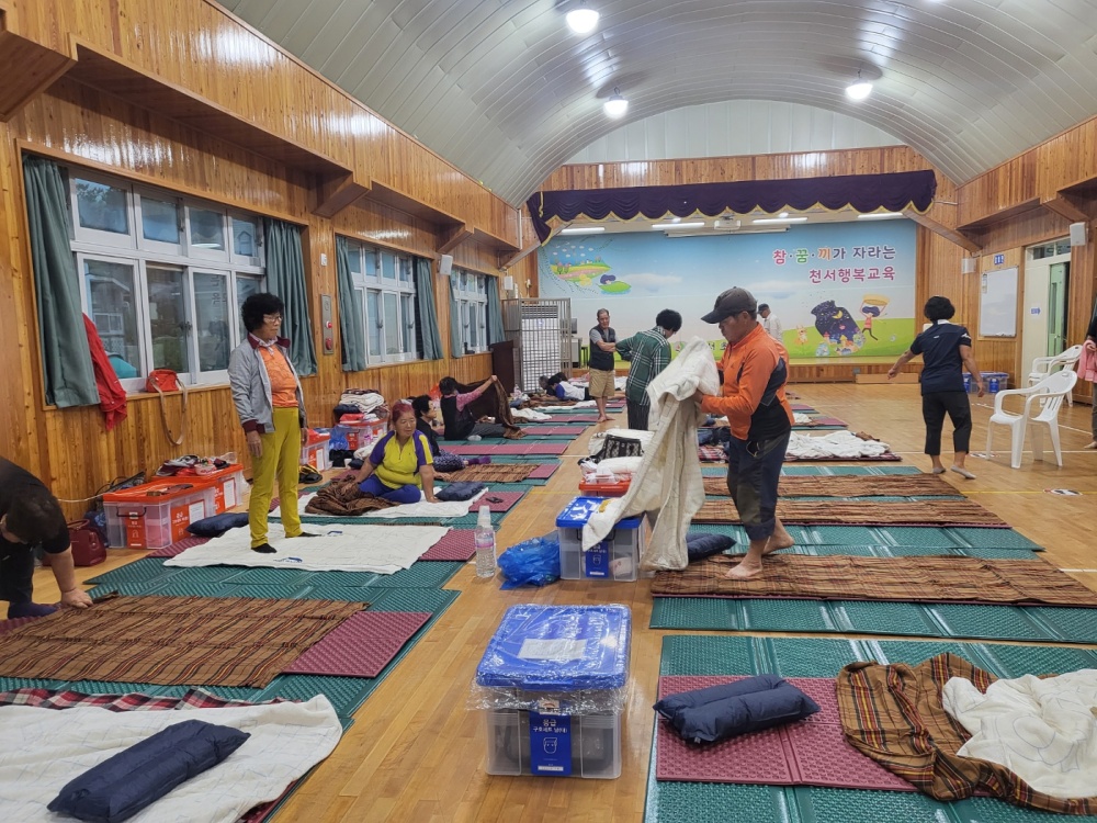 익산시, 집중호우 긴급대피에 시민들 자원봉사 앞장서