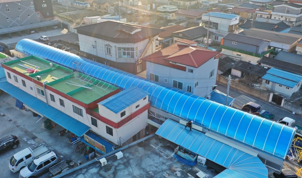 경주시, '안강시장 채소전' 보수·정비 실시