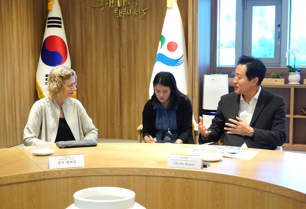 오세훈 서울시장, 유엔환경계획 사무총장 만나 '대기질 개선 협력방안' 논의