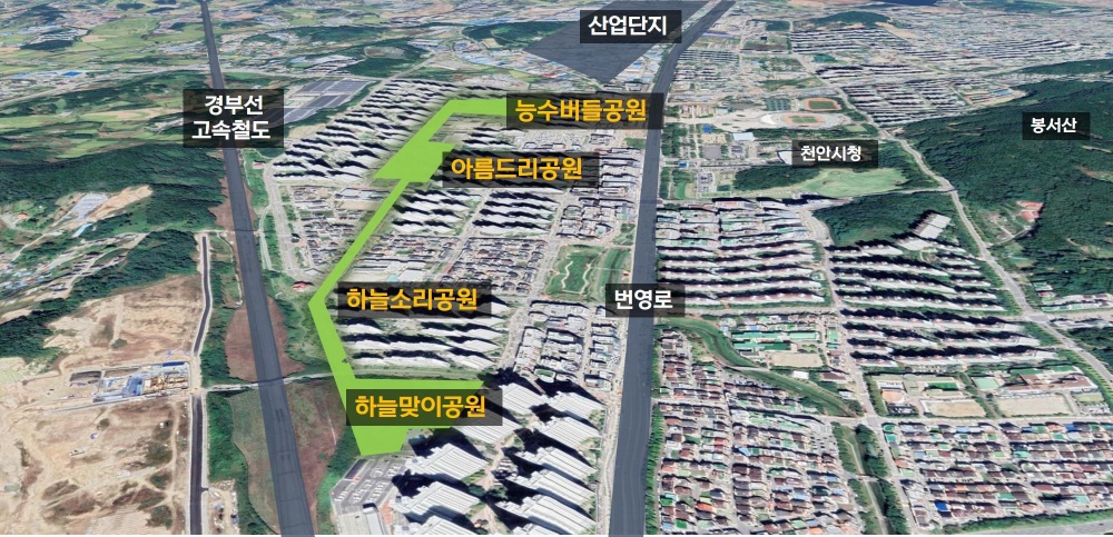 천안시, '기후대응 도시숲 조성사업' 공모 선정