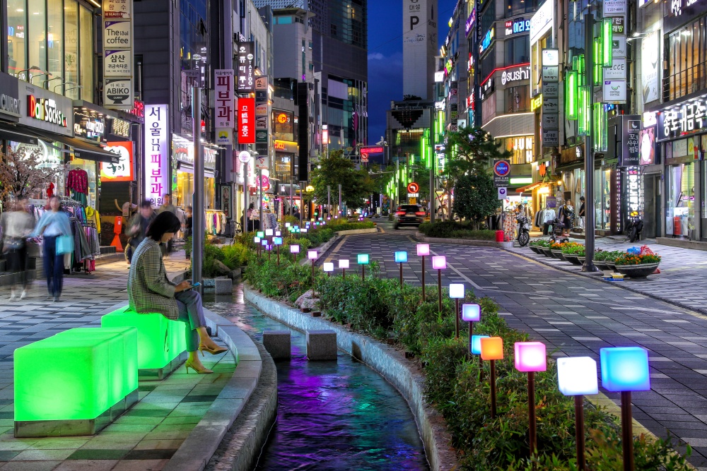 울산 남구, 삼산디자인거리의 경관 개선공사 마무리