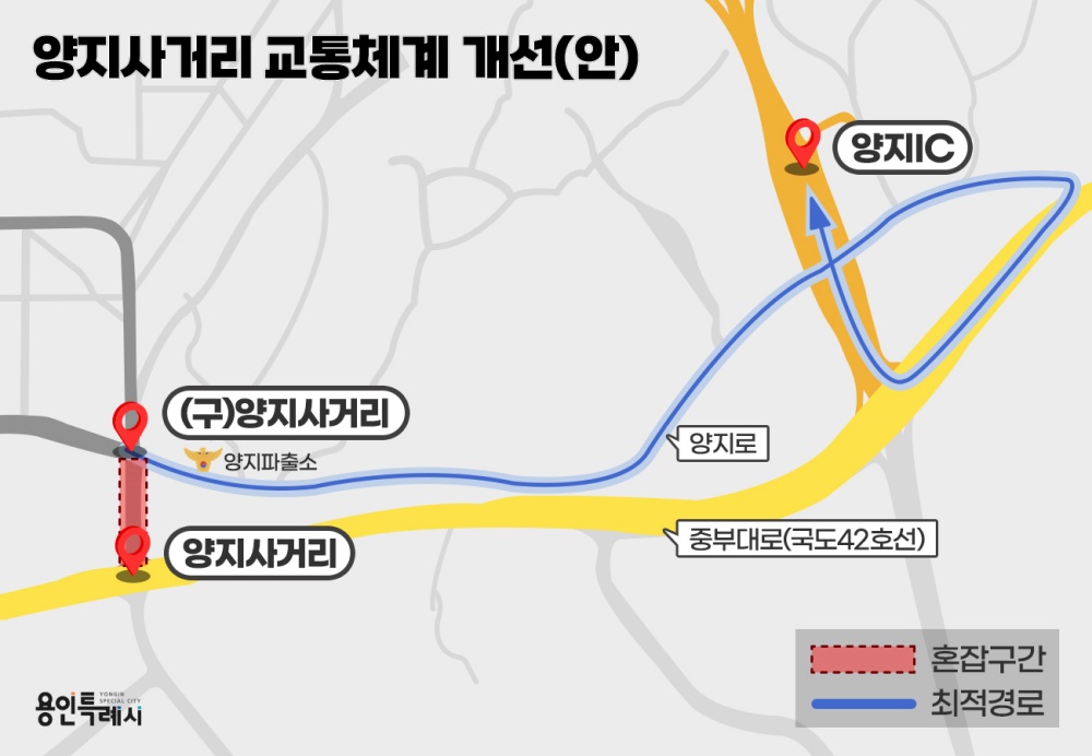 용인특례시, ‘양지사거리 교통난’ 해법 제시