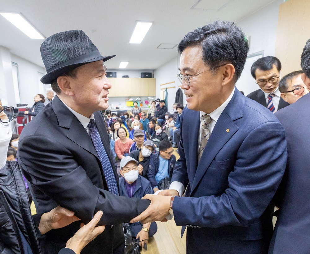 진교훈 강서구청장, 서울시각장애인연합회 방문