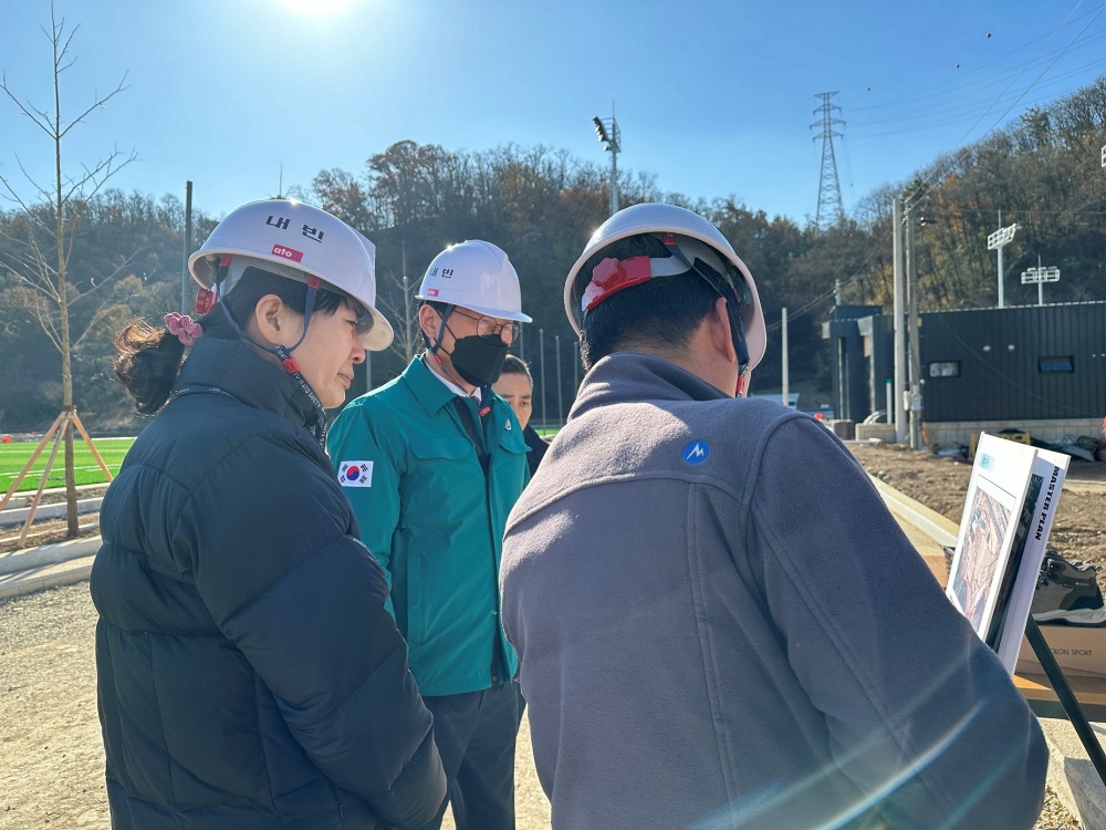 수성구, 제2구민운동장 조성공사 현장 안전점검