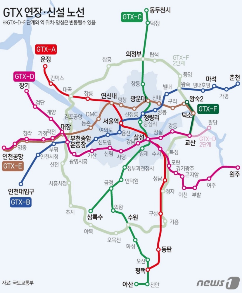 금천구, 'GTX-D' 노선 가산디지털단지역 포함 '광역교통망 개선 기대'