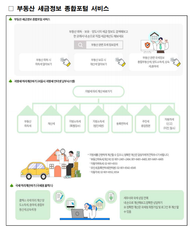 강북구, 부동산 세금정보 종합포털 서비스 제공