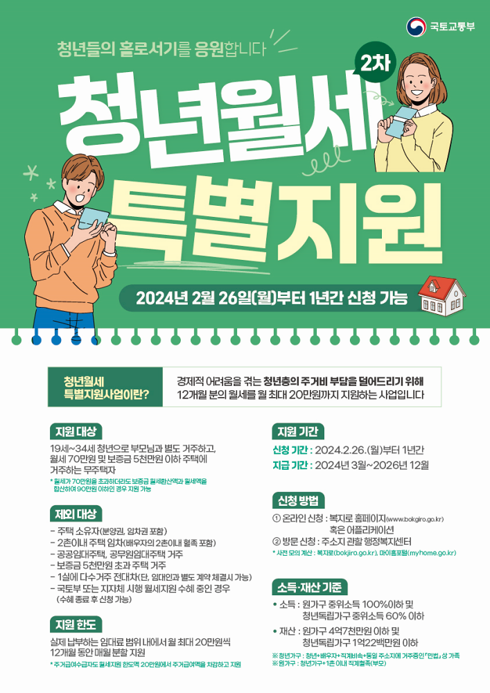 문경시, 청년월세 특별 지원 2차 신청 접수