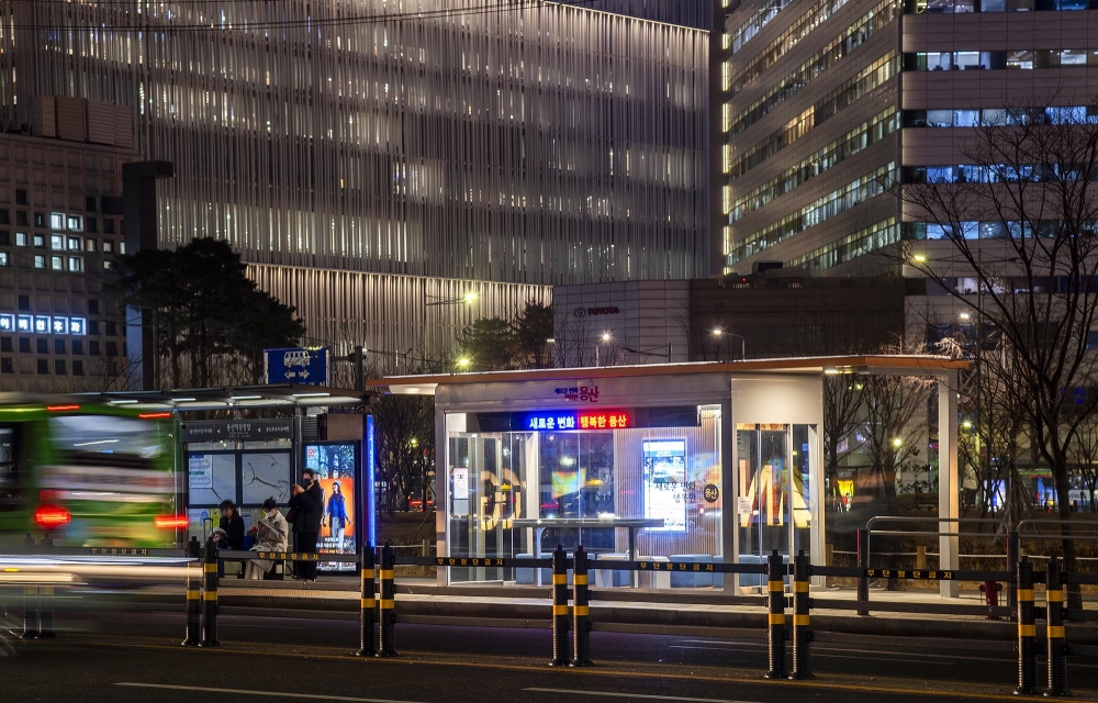 용산구, 스마트쉼터 5곳 버스 이용객 맞이