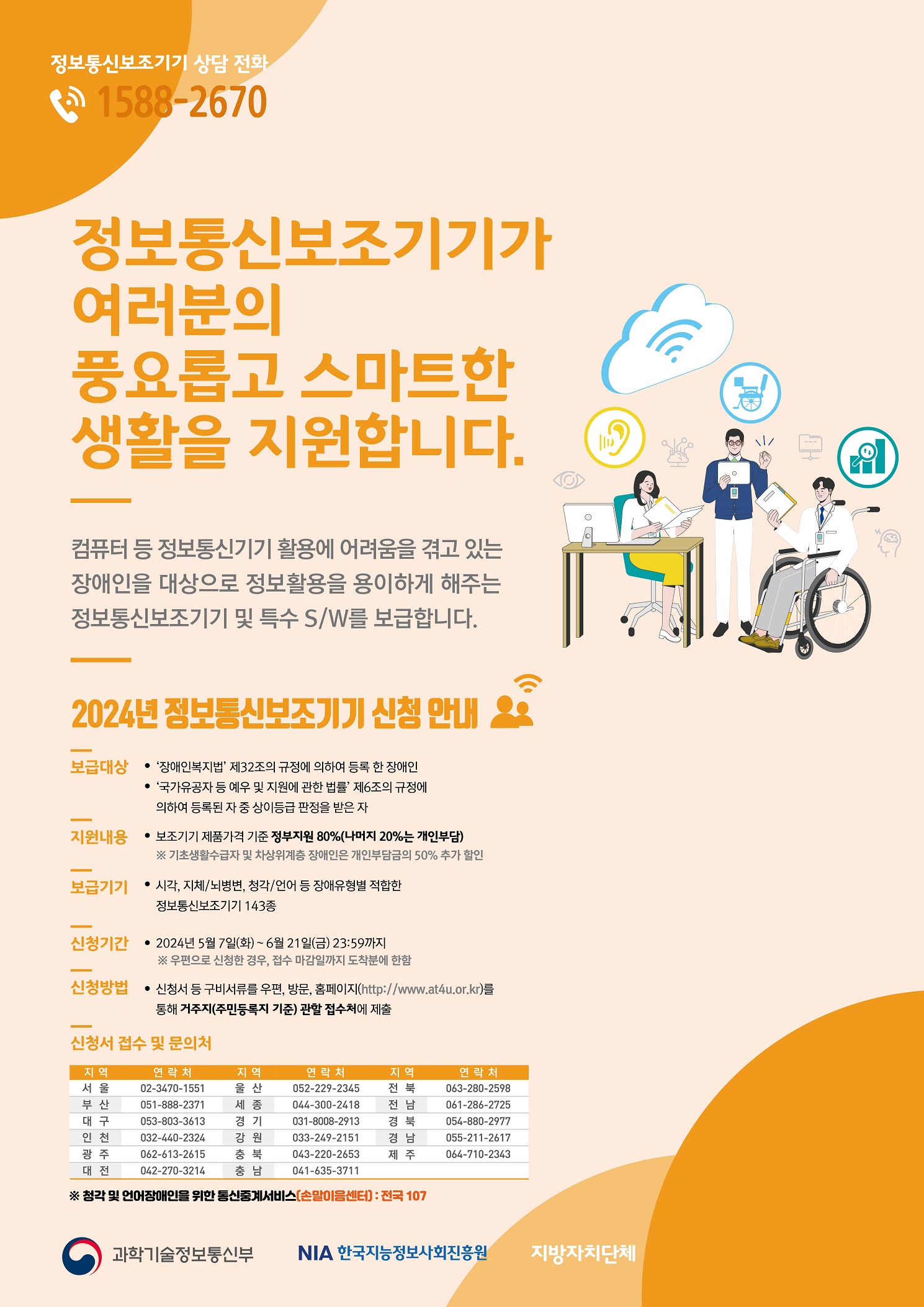중랑구, 장애인의 디지털 접근 돕는다... 24년도 장애인 정보통신보조기기 신청자 모집