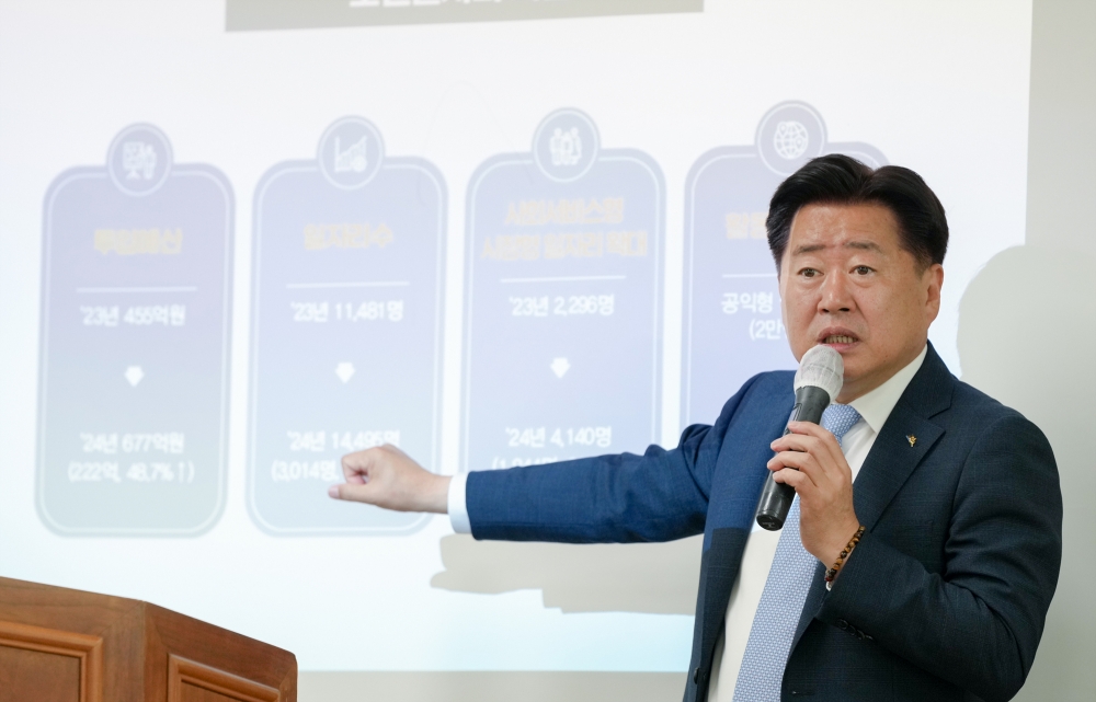오영훈 제주도지사, "복지정책 예산을 확보하려면 기업하기 좋은 환경을 조성하는 것이 중요하다"