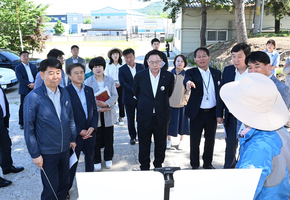 양주시, 軍미활용부지 市활용방안 강구·봉양공업지구 도시계획도로 추진 점검 등 현장 간부회의 개최