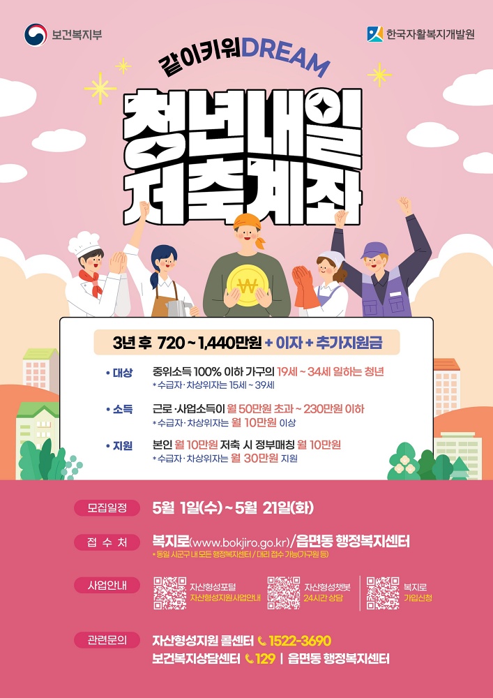 관악구, 청년내일저축계좌 신규 가입하세요