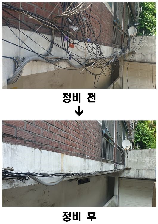 동작구, 거미줄처럼 얽힌 ‘공중 케이블’ 대대적 정비