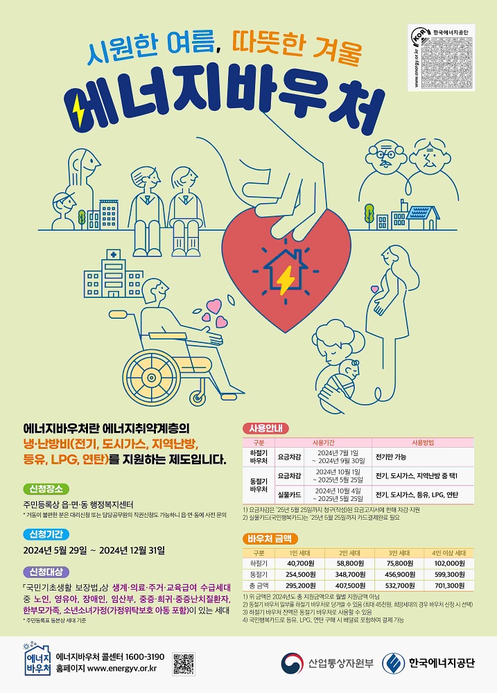 관악구, 올해 취약계층 냉난방비 확대 지원!