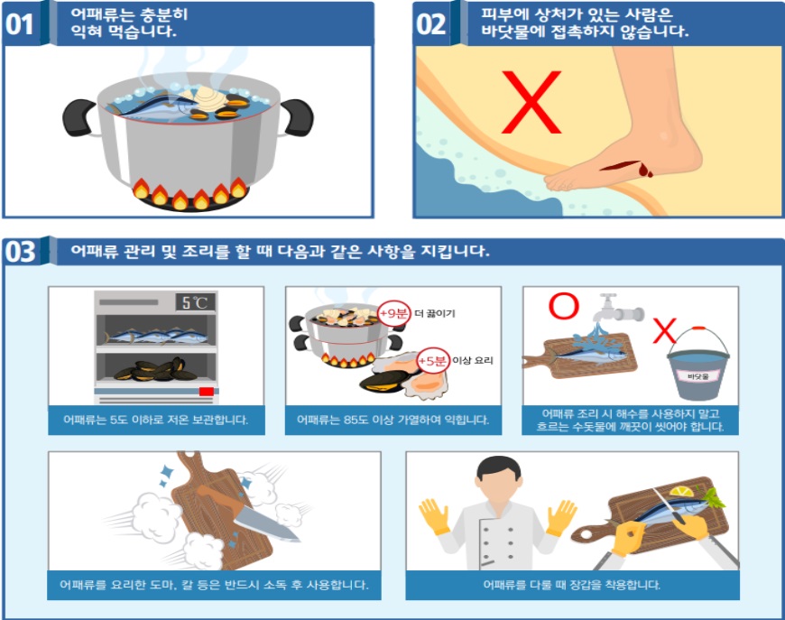 순천시, 바닷가 일대에서 비브리오패혈증균 검출