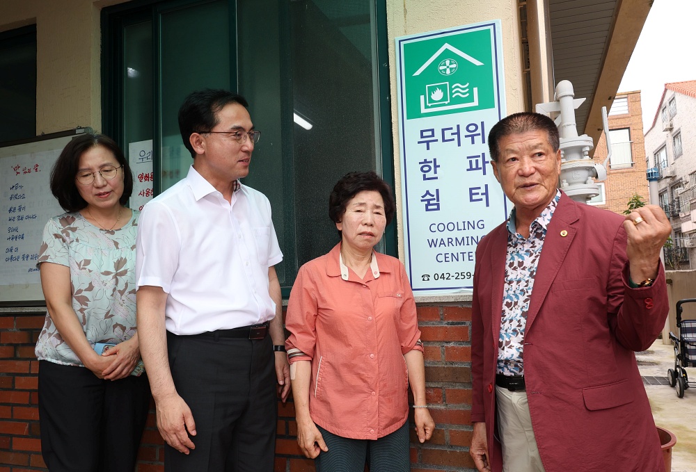 박희조 대전 동구청장, 폭염대비 취약계층 현장 점검 나서