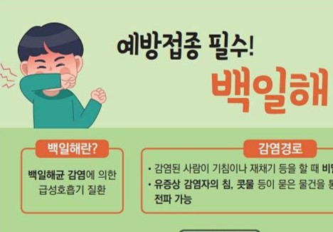 의령군, 지역사회 확산 방지 위해 '백일해' 예방수칙 준수 당부