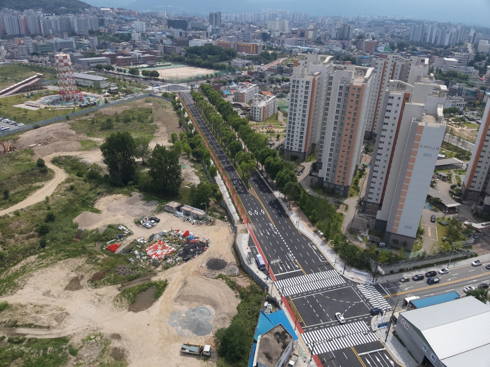 춘천시, 소양로 6차로, 완전 개통까지 400m 남았다