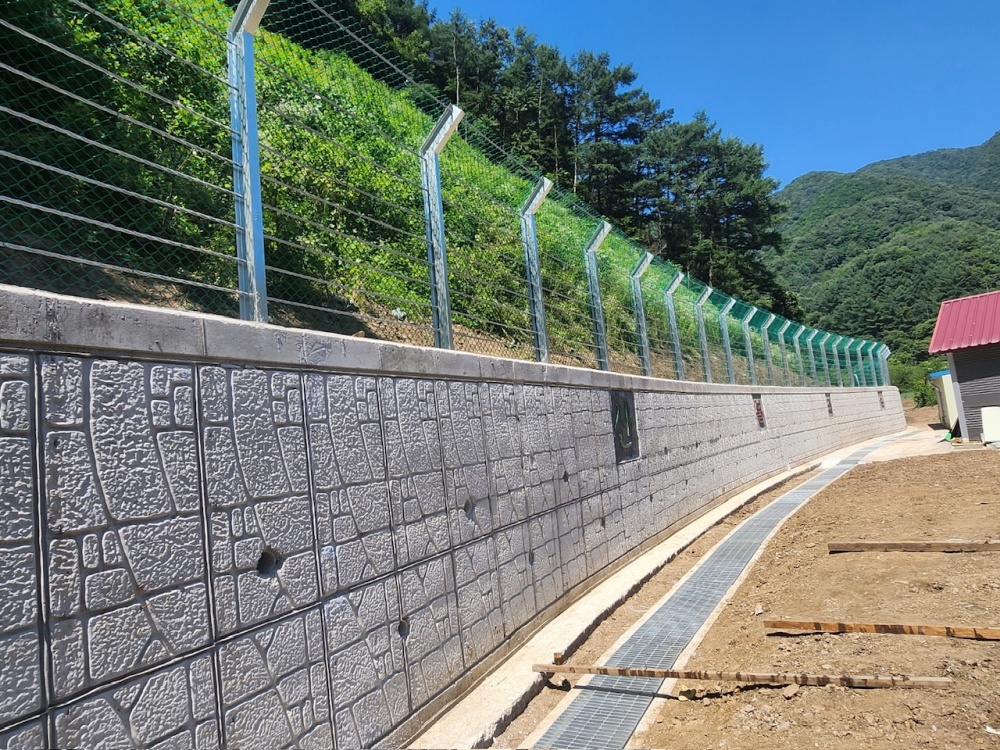 충북 증평군, 율리 점촌 마을 산사태 복구사업 완료