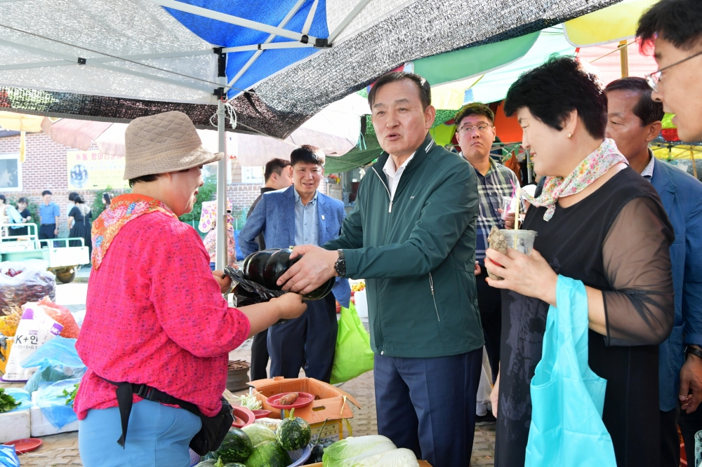 담양군, 추석 장보기 전통시장에서 진행